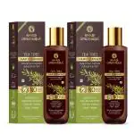 Khadi Organique Tea Tree Hair Shampoo for Hair Dandruff | Khadi Shampoo for Women & Men | Pack of 2