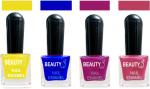 OUR Beauty Multicolor High Quality Quick Dry Long Lasting Hd Colors Nail Polish Pcs Vs13, 32 ml (Set Of 4)