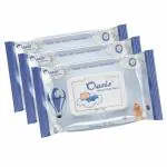 OASIS NATURAL BABY WIPES | SUPER SOFT, GENTLE CLEANSING WIPES | ENRICHED WITH VITAMIN E OIL | PACK OF 3 ( 240 WIPES )