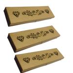 Beauty Tool Satin Aaram Chain Bangles & Earring for Women (15 X 6 Inches ) (3pcs) ( Gold Color)