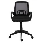 OAKLY Mid Back Mesh Revolving Office Chair Black