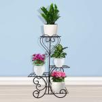 Trustbasket Black Bell Flower Planter Stand For Plants (1)