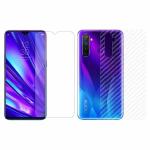 Kite Digital Oppo REALME 5 PRO Back Screen Protective Film Carbon Fiber Skin Transparent Screen Guard Sticker & Premium Tempered Glass Screen Protector