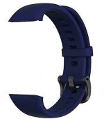SwapME Silicone Smart Band Straps Men and Women for Honor Band 6 and Huawei Band 6 (Blue)