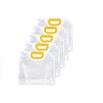 Birud 5 Pcs-2.5 L Kitchen Storage Bag Grains Rice Moisture Proof Sealed Bag, Resealable Grain Storage Bags Smell Proof Bags, Stand Up Pouch Bags with Portable Handle for Long Term Food Storage Container