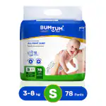 Bumtum Baby Diaper-Small (78 pcs)