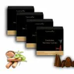 Puremazing Sandalwood Incense Cone| 160 Dhoop Cones | 100% Natural Incense Stick | Dhoop Cone with Long Lasting Fragrance | Non Toxic & Chemical Free | Agarbatti for Pooja & Havan