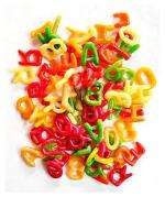 Hit Bite Ready to Fry ABCD Alphabet Fryums Mix Crunchy Snacks Tasty Homemade Papad Food Colorful Finger Chips Tea Time Snacks - 1 Kg