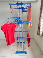 VIMART Contemporary Design Stainless Steel Clothesline Rack Indoor/Outdoor (3 Layer)