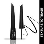 Flicka Texture to Tease Eye Pencil Liquid Eyeliner Kajal,Deep Black,Water-proof , Smudge Proof Black