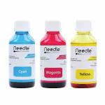 Needle High Yield 3 x 100ml Cartridge Inkjet Ink Refill (N-CART-CMY-100) Compatible with HP and Canon Cartridge Inkjet Printers (CMY set)