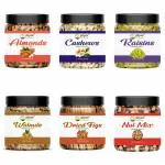 PIYOR 100% Premium Quality Dryfruit Combo Pack of 900g | Almond| Cashews| Raisin| Anjeer| Walnut| Nutmix(6X150g Etc)