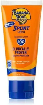 Banana Boat Sport Ultra Sunscreen Lotion-SPF100-UVA/UVB Protection-Clinically Proven - SPF 100 PA++++ (90 ml)