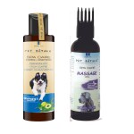Pet royale Dog Oil for Body Massage 1 x 100 ml + Dog Anti-Dandruff Shampoo 1 x 200 ml | Pack of 2