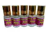 KAH ATTAR Pink Rose Attar Long Lasting Fragrance for Men and Women 3 ml (pack of 5)