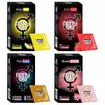 NottyBoy Super Value Pack 4in1, Dotted, Ribbed, Over Time With Exotic Flavoured Condoms - 40 Pieces