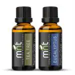 MNT Tea Tree Oil And Eucalyptus Oil For Hair Growth, Skin Care Each 15ml (Combo Of 2)