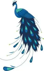 god and gods Blue Radium, PVC Vinyl Wall Sticker, 50 cm