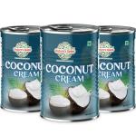 Nature's Spice Coconut Cream - 1200 ml | Combo Pack of 3 x 400 ml | A perfect Alternative of Milk Cream for Vegan Diet | 100% Dairy Free Product