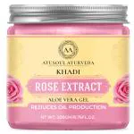 Ayusoul Ayurveda Khadi Rose Aloe Vera Gel (200g) 100% Natural for Body Skin Moisturizer|