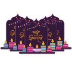 Festiko 36 Pcs Happy Diwali Cards, Subh Deepawali Wishing Cards