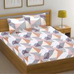 Hashcart Double Bed Bedsheet with 2 Pillow Covers | Soft-Touch Skin Friendly Cotton-Blend Double Bedsheet for Double Bed