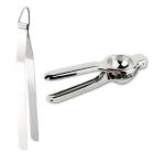 Blue Wonder Stainless Steel Roti Chimta Tong With Stainless Steel Lemon Squeezer and Multicolour, Pack of 2