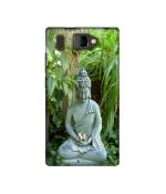Casotec Buddhism Design Printed Silicon Soft TPU Back Case Cover for Panasonic P66 Mega
