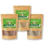 TruNaturals Ragi, Jowar & Bajra Millet Flakes Combo pack offer 300g x 3 | Finger millet, Sorghum, Pearl Millet Flakes Poha Combo | Millet flakes organic unpolished sugar free | Millet cereal breakfast