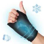HANNEA Thumb Brace Wrist Ice Pack For Pain Relief, Wrist Ice Pack Wrap Hot & Cold Therapy Wrist Brace, Reusable Soft Gel Cold Pack For Hot & Cold Therapy, For Tendonitis, Joint Sprain