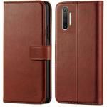 Tingtong Flip Cover for Realme X3 | Magnetic Closurer| PU Leather Magnetic Wallet Back Cover Case (Brown)