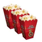 Festiko Team RCB Popcorn Boxes (Set of 10 Pcs), Ipl Theme Popcorn Boxes, Cricket Party Props, Ipl Cricket party supplies