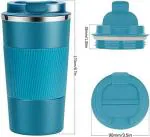 Maghrola 500 Ml Steel Blue Vacuum Insulated Travel Coffee Mug