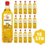 Pinkcity Wellness Groundnut Oil 15 Litres ( 15 x 1 Litre) | Wood Cold Pressed| Unrefined