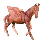 EPICS CRAFT - Wooden Pegasus Horse with Wings Handicraft