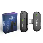 Kreo GoRec Professional Wireless Mic, Solo Transmitter, USB-C Support, Long Lasting Battery, Ultra Low Latency, Lightweight and Compact with 30m Range, for Youtube, Streaming, Instagram and More