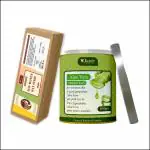 KURAIY Aloevera Wax for Smooth Hair Removal - 800gm Aloevera extracts + 40 Wax Strips +1 Steel Knife For all skin types Removes Tan, Dead Skin For Arms, Legs and Full body
