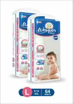 Wowper Fresh Pant Style Diaper New Large (L) 32 | Pack of 2 | Total 64 Count (9-14 kg)