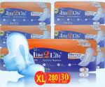 Jine2life Super Soft Ultra-Thin Sanitary Pads Pack of 3 (30 counts) Sanitary Napkin 280mm