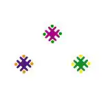 Comet Busters Multicolor Traditional Bindi For Women