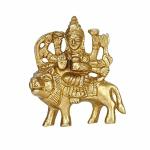 GURU JEE Brass Statue Goddess Maa Durga MATA Rani Murti Sherawali Idol Small Gifts Item