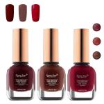 Seven Seas Color Stay Nail Polish Matte Combo (Pack Of 3)