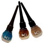 KINDED Teal Green, Chocolate Brown and Camel Brown Waterproof Smudgeproof Longlasting Liquid Eye Liner, 5 ml - Pack of 3