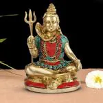 ARTVARKO Handwork Brass Shiva Idol Statue - 5.5 inch