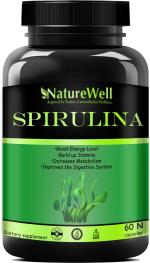 Naturewell Spirulina Powder Super Food, 60 Capsules