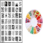 Royalkart Nail Art Stamping Kit For Women Tip Guides For Nails Nail Stamper For Nailart