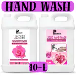 PISHARNATH Hand wash liquid pink 10Liter with French Rose & Almond Oil For Clean, Soft & Fregrant Hands Refill