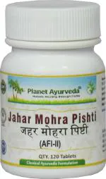 Planet Ayurveda Jahar Mohra Pishti, 120 Tablets