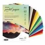 Paper Pep Artists' Pastel Papers 160GSM A6 Multicolor Shades Assorted Pack of 120 Sheets