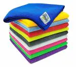 Softspun Multicolor Microfiber Cloth (Pack of 10)